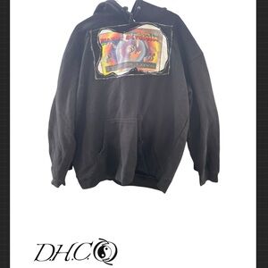 Black Graphic Hoodie